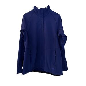 Women's Mountain Hardwear Softshell Wind-Resistant Keele Pullover, Size XL